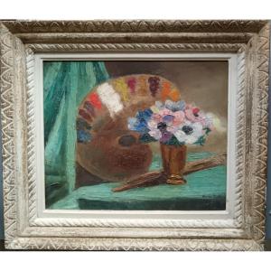 "flowers And The Painter's Palette