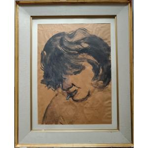 School Of Paris "the Woman With A Cigarette".