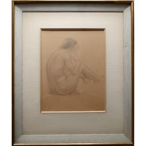 Follower Of Renoir "beautiful Nude In Profile"