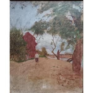 Emile Barau "the Moulin Rouge, Grande Jatte"
