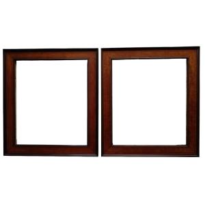 Pair Of Mahogany And Lemonwood Frames, First Third Of The 19th Century