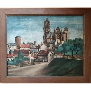 Jean Marembert "rodez, Its Cathedral And The Corbières Tower"