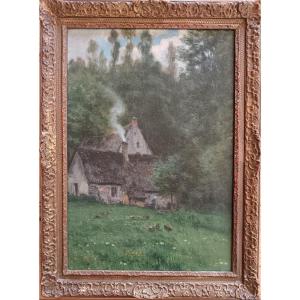 Barbizon School "labor From The Crack Of Dawn"