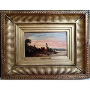 Charles François Daubigny "the Hamlet By The River"