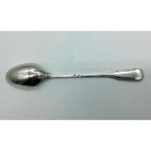 18th Century Silver Stew Spoon, Toulouse, Moysset.