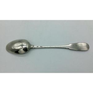Silver Stew Spoon, Uniplat Model, Angers 1757.
