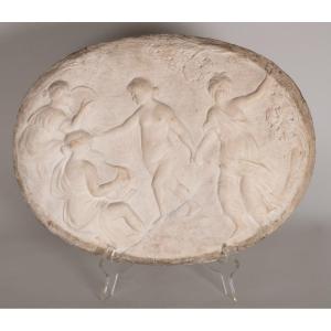 Bas Relief Representing A Bacchanalia, Emilia Romagna, 17th Century