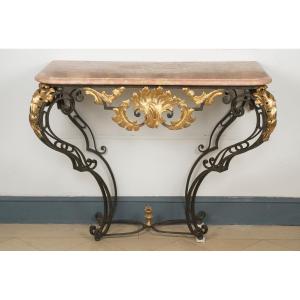 18th Century Wrought Iron Console