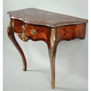 Small Louis XV Period Wall Console Attributed To Jean Popsel