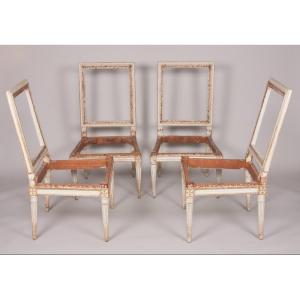 Set Of Four Louis XVI Chairs