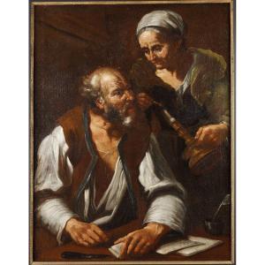 The Sealed Letter, Oil On Canvas, Attributed To Bernhard Keil