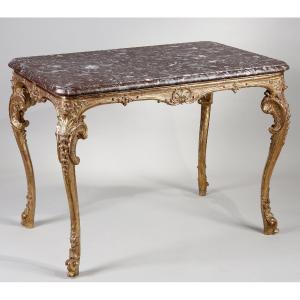 Giltwood Center Table, Regency Period