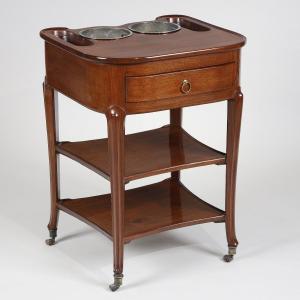 Mahogany Wine Cooler Stamped By Canabas
