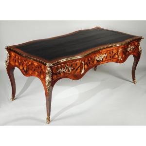 Large Flat Desk Stamped L.fortin