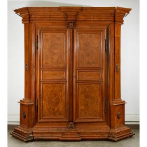Large Architectural Wardrobe In Walnut