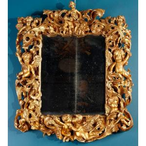 Italian Mirror With Putti