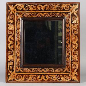 Small Mirror From Grenoble, Attributed To Thomas Hache Late 17th - Early 18th Century
