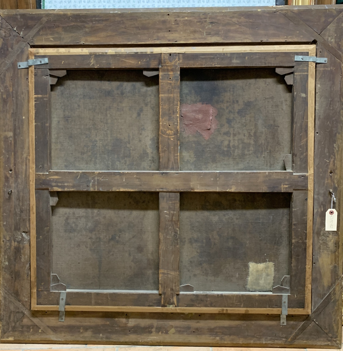 Scena di battaglia . Olio su tela 90x85. Jan van Der Stoffe 1611-1682, attribuito.-photo-4