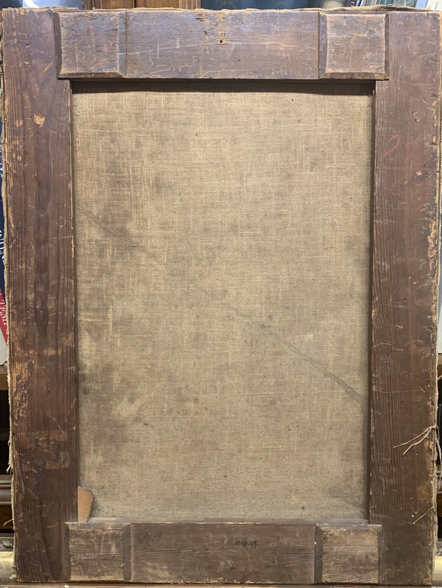 Evangelista, olio su tela 53,5x40. Scuola olandese delXVII secolo. Seguace d’Hendrik Goltzius-photo-2