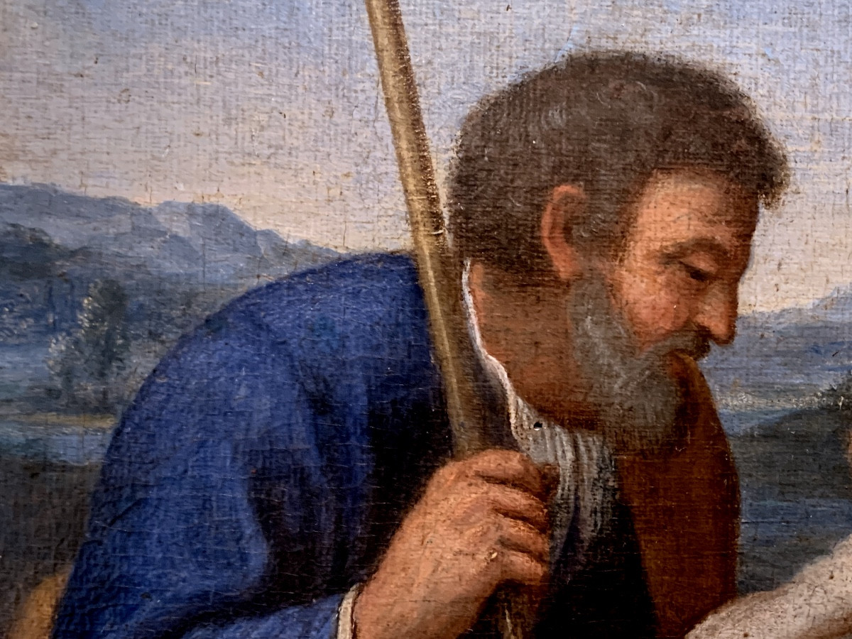 Sacra Famiglia. Olio su tela applicata su tavola. 40x32. Seconda metà del XVI secolo.-photo-5