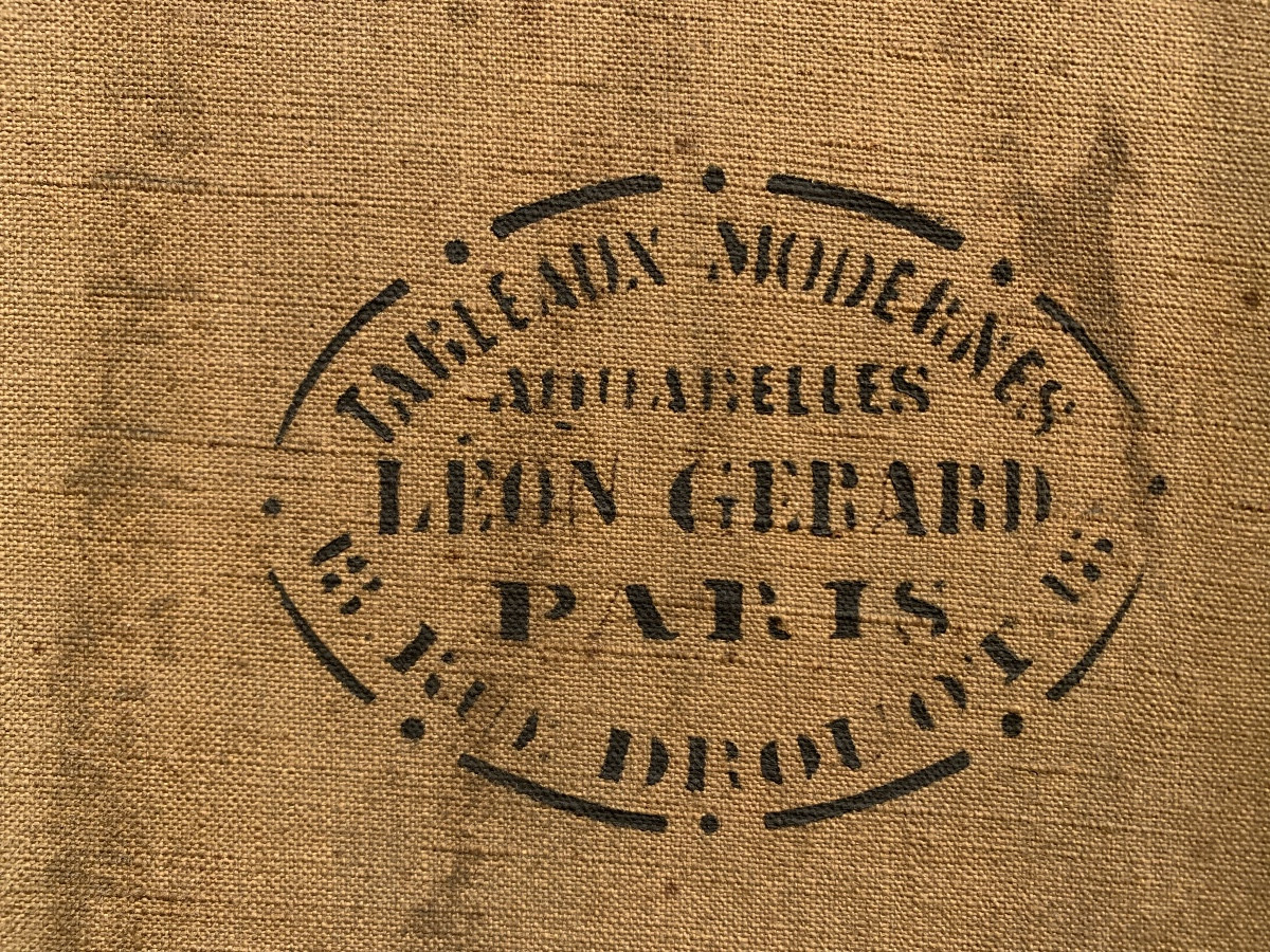 Gondola in un canal è a Venezia. Olio su tela 56x47. Albert Duprat(Venezia 1882-1974)-photo-5