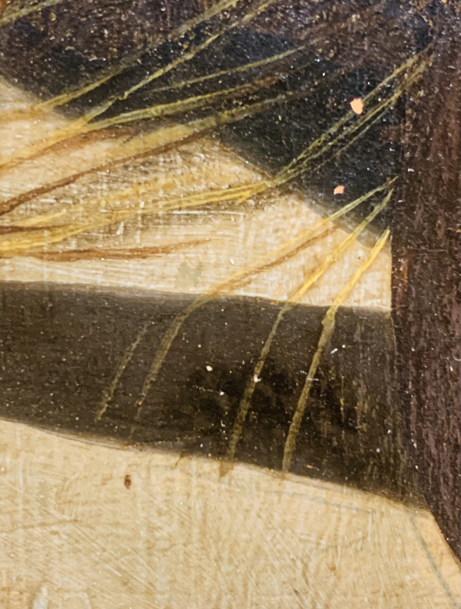 Addorazione dei pastori. Olio su tavola,47x39. Circolo di Pieter Pietersz Aertsen,1541-1603-photo-4