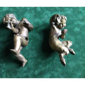 A Love And A Fauna In XIXth Bronze