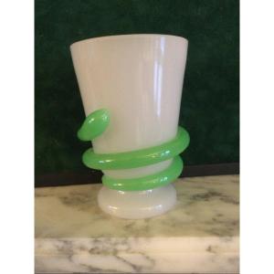 Baccarat Milky Opaline Glass Charles X Period