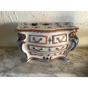 Bouquetiere In The Shape Of Curved Commode Nevers Eighteenth Time