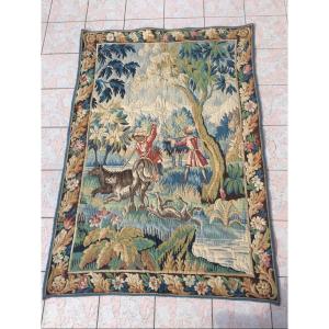 Wolf Hunting Tapestry Late Nineteenth Time