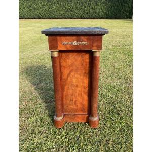 Empire Period Bedside Table In Mahogany 
