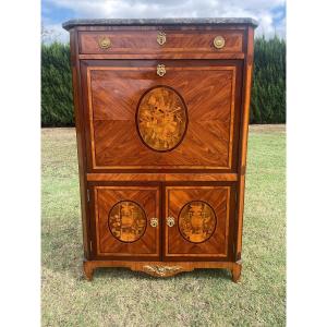 Marquetry Secretary, Louis XV/xvi Transition Period