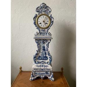 19th Century Delft Earthenware Clock