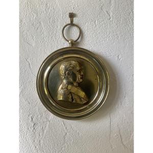 Bronze Miniature Of Napoleon In Profile Bust