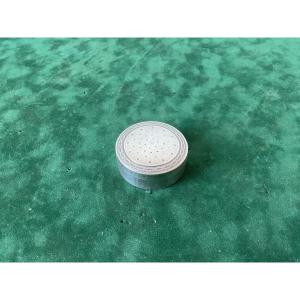 Louis XVI Style Pill Box In Silver With Minerva Hallmark