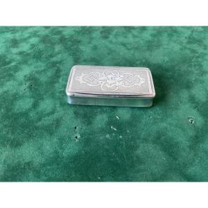 Silver Snuffbox With Minerva Hallmark 
