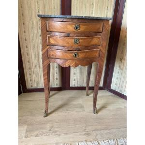 Louis XV Period Marquetry Chiffonier Table 