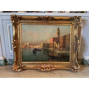 Oil On Canvas Venice Signed Paul Pascal