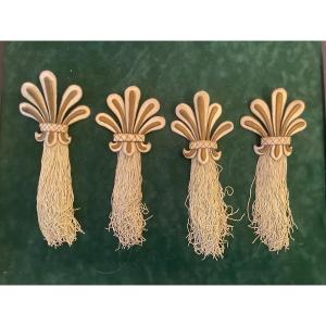 Four Picture Frame Hook Covers In Passementerie