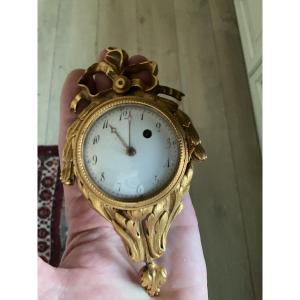 Rare Louis XVI Period Gilt Bronze Cartel Clock Holder 