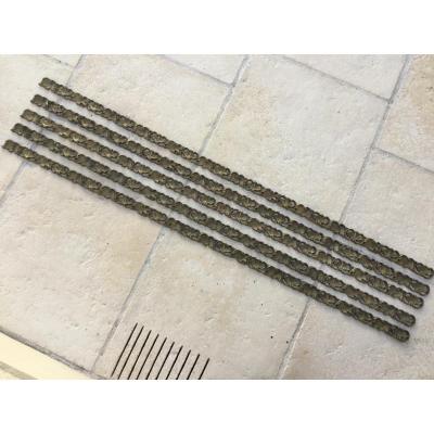 5 Strips Brass Decor Leaves Length 125x5 = 625 Cm