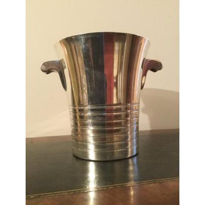 Silver Metal Champagne Bucket