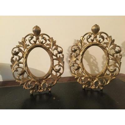 Pair Of Oval Frame Style High Epoch XIXth