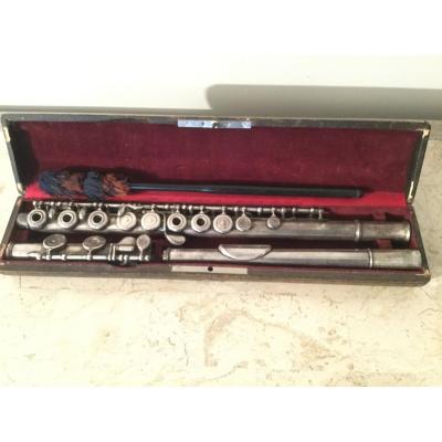 Silver Flute From Lebret In Paris Number 4186