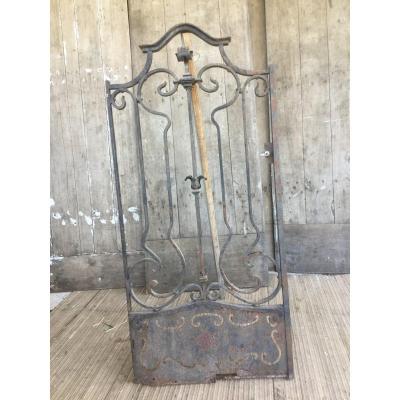 Outdoor Grille Or Interior Louis XV Style XIXth Wrought Iron