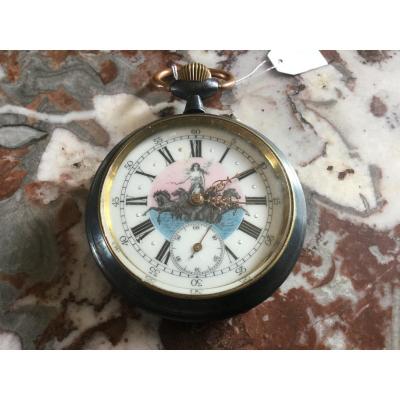 Regulator Watch Decor Of A Goddess Driving A Chariot Early 20th Century