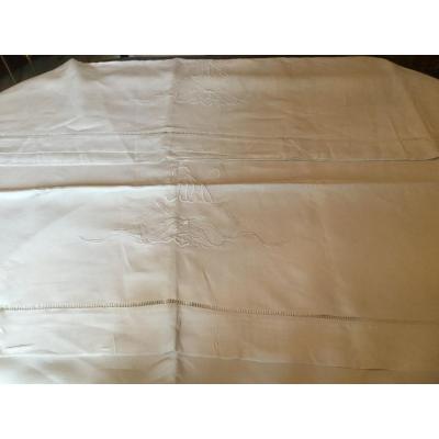 Two Monogrammed Sheets Rh Or Rn 320x224 Cm