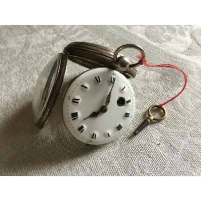 Rooster Watch In Silver Hallmark Minerva