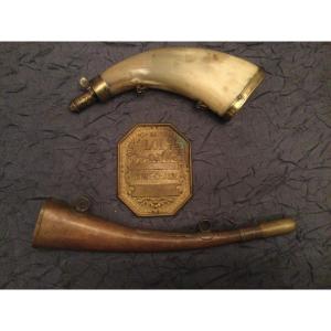 Hunting Guard Plate, Powder Pear, Call Horn