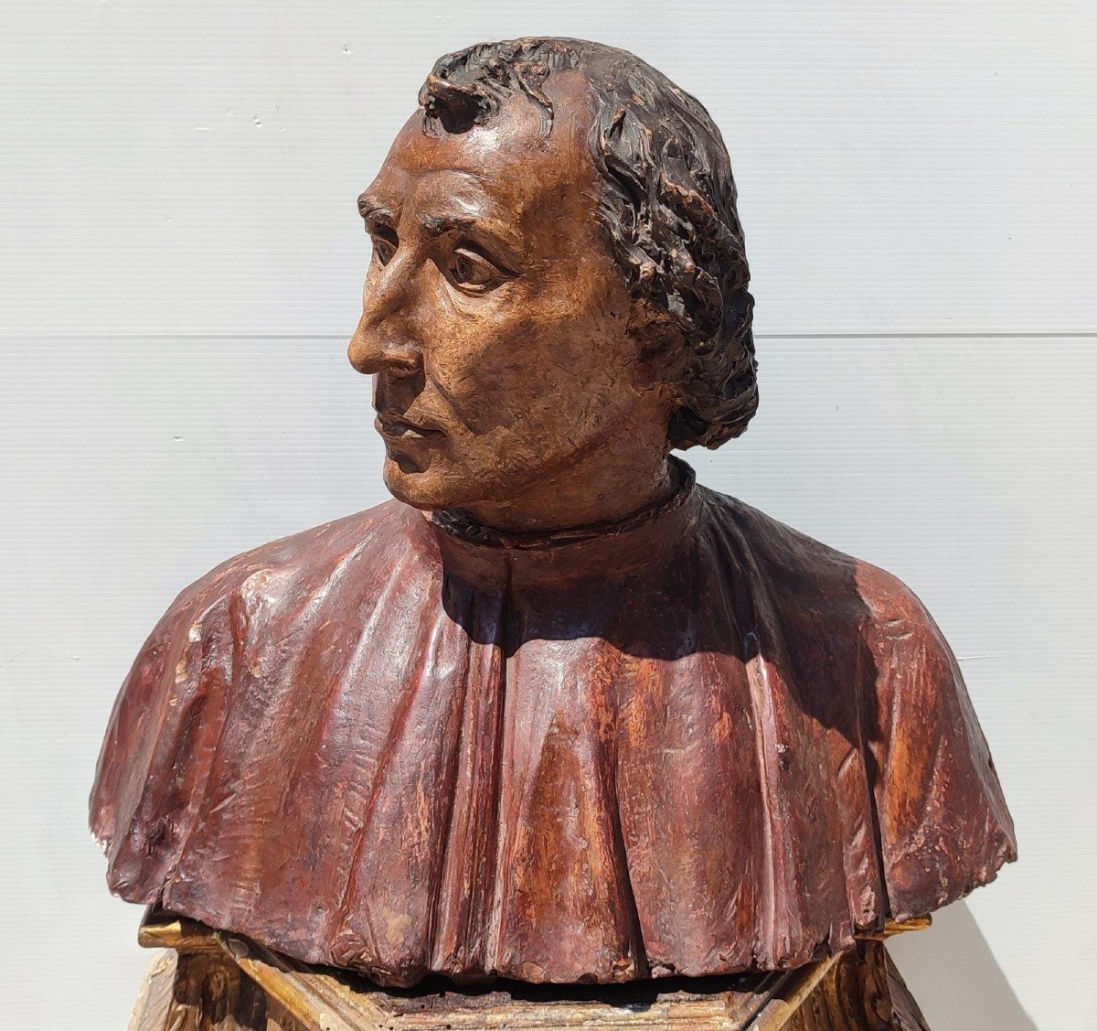 Busto in terracotta raffigurante membro della Famiglia de Medici-photo-2